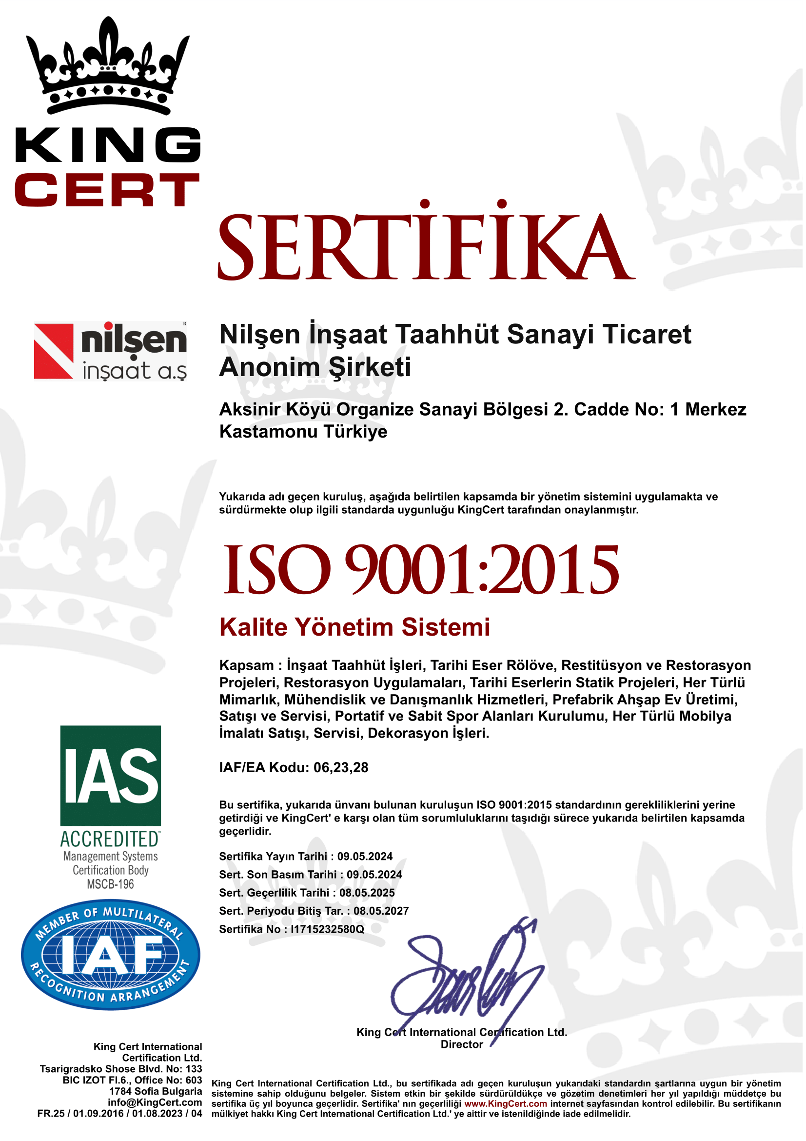Sertifika 1