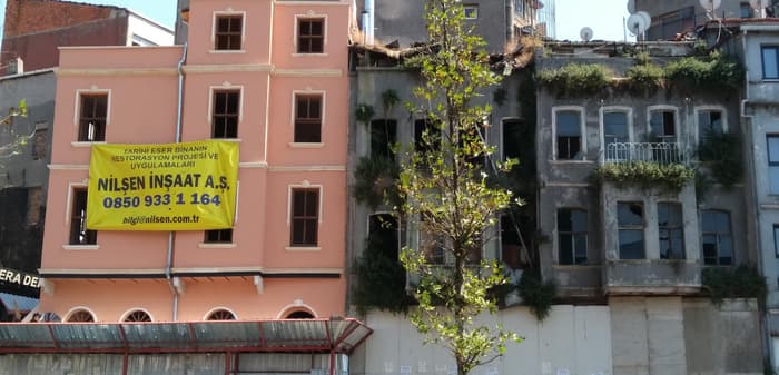 Tarlabaşı Yığma Tuğla bina restprasyon projeleri ve uygulaması